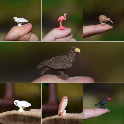 Lot de miniatures à l'échelle HO/OO animaux oiseaux forêt naturelle paysage ensemble de modèles - Photo 1/21