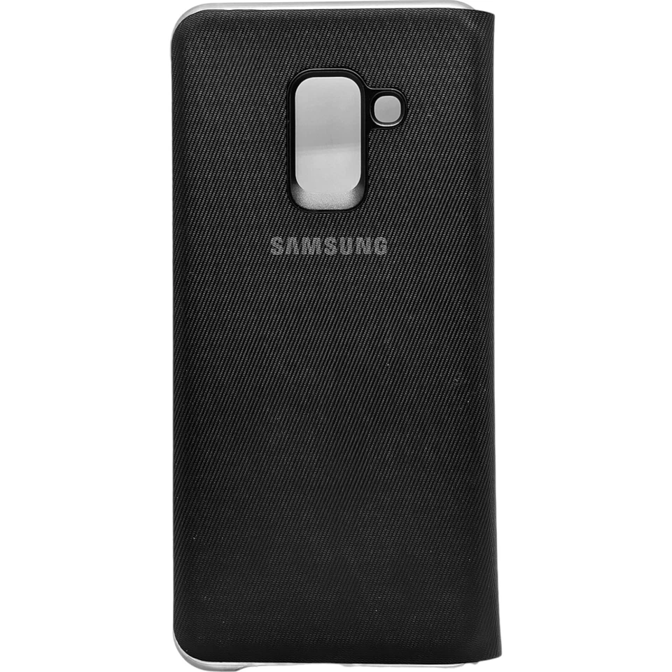 Samsung Neon Flip Cover for Samsung Galaxy A8 (2018) - Folio Case - Black - image 4 of 4