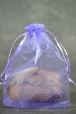  Organza Koraliki - Torba prezentowa Opakowanie biżuterii 170x125mm fioletowa