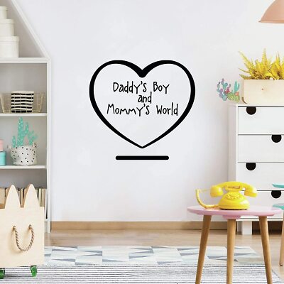 Daddy's Boy Quote Baby Vinyl Wall Art Decor Sticker Nursery Newborn Room  Decals
