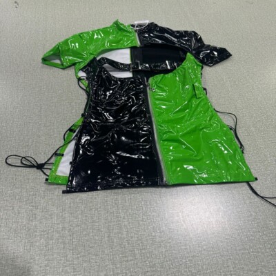 Green Black Hollow Lace-up Dress with Gloves Hat | eBay