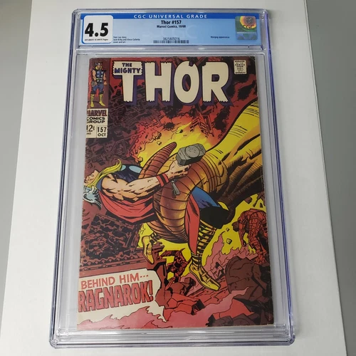 Thor #157 CGC 4.5 OWTW Pages Mangog Appearance Marvel Comics 1968