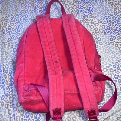 Vintage Pink Juicy Couture Backpack Purse Bag Y2K Velour | eBay display picture 3