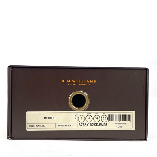 RM Williams Millicent Boot Womens AU/US 6 UK 3.5 EU36 Black Yearling Leather New - Picture 11 of 13