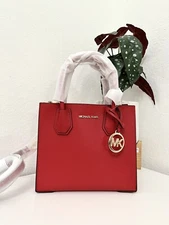 Michael Kors Mercer Medium Pebbled Leather Crossbody Bag