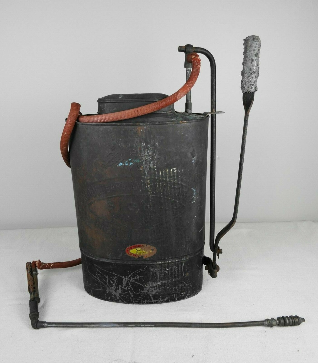 Rare Antique La Sfida Copper Backpack Vineyard Grape Vine Garden
