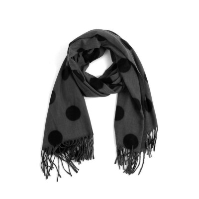 The Moshi: weicher Schal ''Lydia, grey'' ca. 180 x 70 cm Polyester Punkte