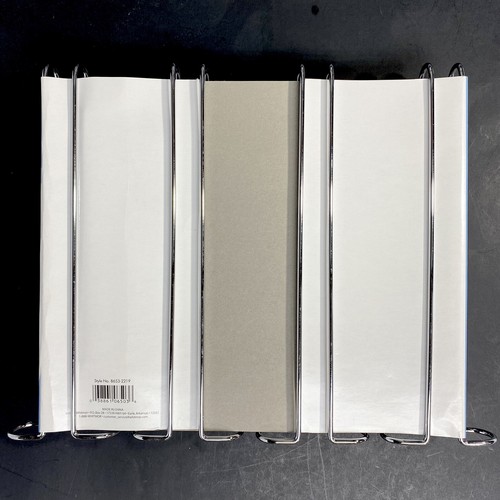 4 Pack Case 4 Row Slide Under Shelf Stemware Wine Glass Holder Bar Kitch Chrome - Picture 3 of 9