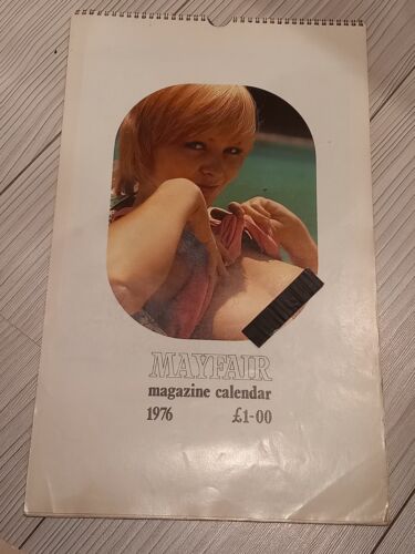 Vintage Mayfair Adult Calendar 1976 - Zdjęcie 1 z 1