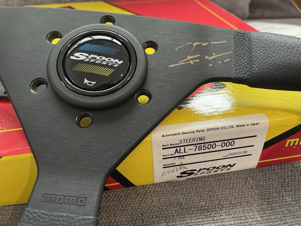 Rare JDM Spoon Sports Gen3 Steering Wheel 13.5 in Leather