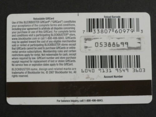 SCRATCH N SNIFF GINGERBREAD HOUSE BLOCKBUSTER GIFT CARD 2007 -NO VALUE ON CARD - Picture 2 of 2