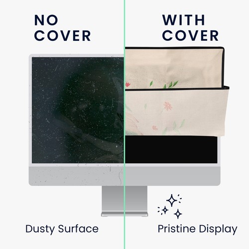 Dust Cover for 20-22" monitor Linen Design Monitor Protector - Afbeelding 4 van 8