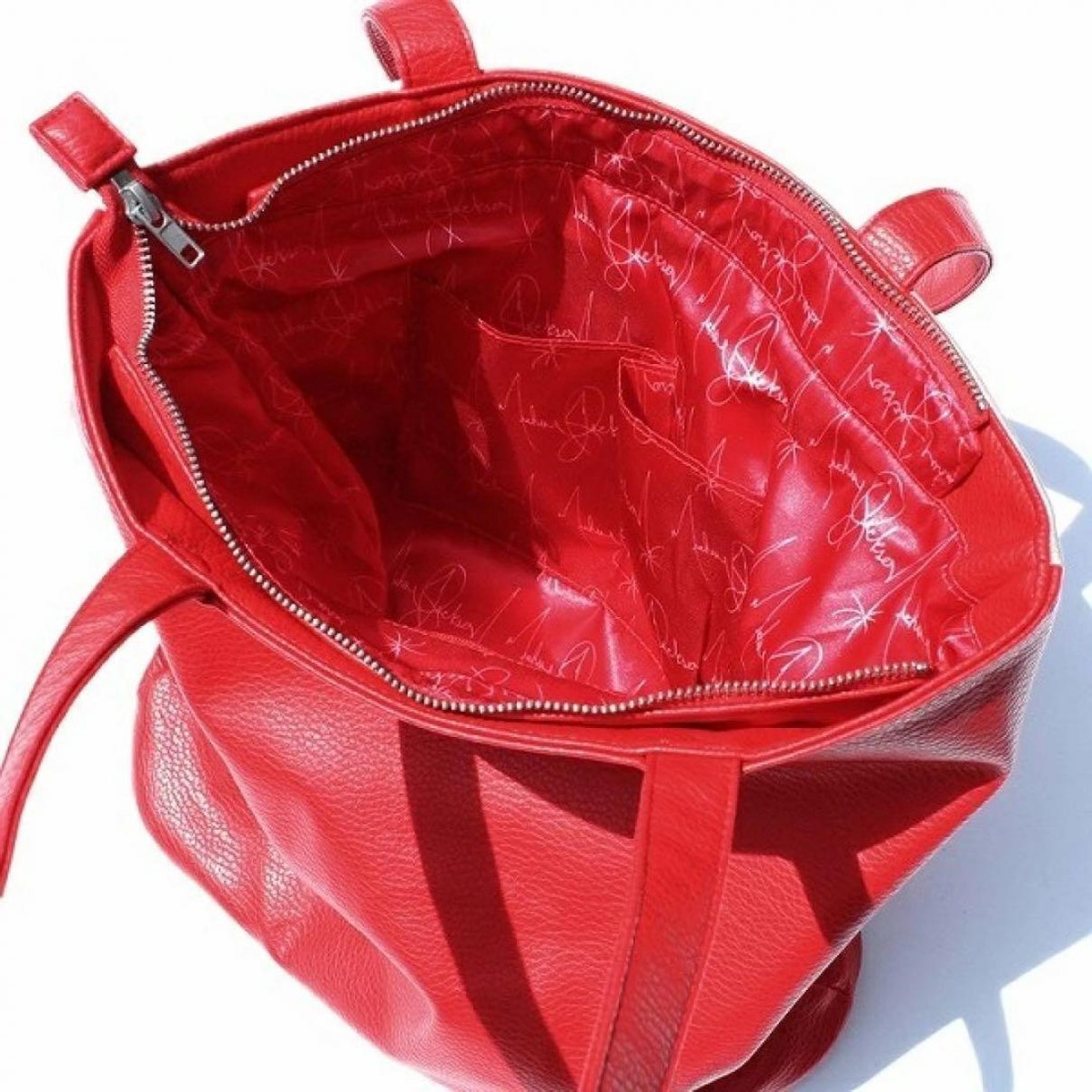 MICHAEL JACKSON Official BEAT IT Jacket Leather Bag Red Signature