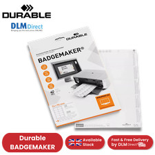 Image of Durable BADGEMAKER Inserts 54 x 90 mm - Pack of 200 Inserts - White - 1 to 5