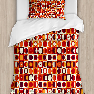 Geometrisch Bettwäsche Set Sixties Style Ovale