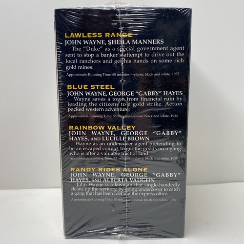The Duke - 4 Tape Set - VHS, 2000, 4-Tape Set, Collectors Classics - John Wayne - Picture 2 of 6