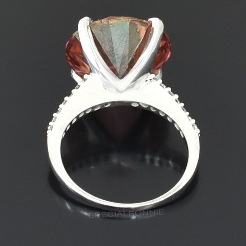 RARE 8Ct Certified Pink Diamond Solitaire Ring- Great Luster, Free Diamond Studs - Picture 5 of 10