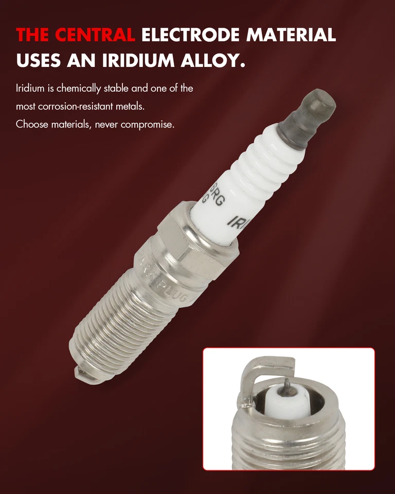 Juego de 6 bujías de iridio para Buick Enclave 2008-2012 y 2014-2020 3,6 L V6 Foto 4 de 4