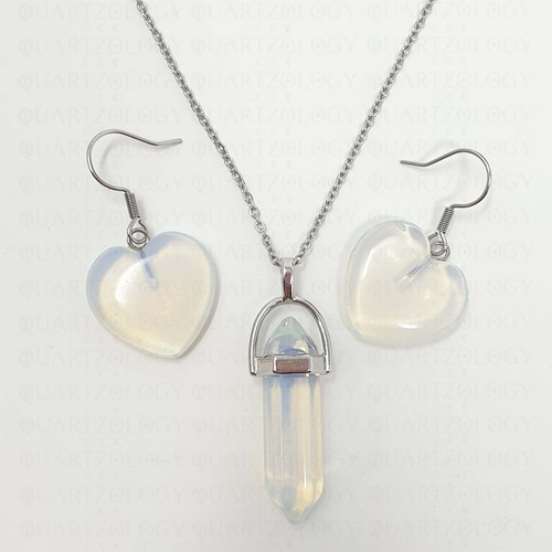 Opal Gift Set Healing Stone Natural Quartz Crystal Heart Chakra Bundle Gemstone - Picture 10 of 12