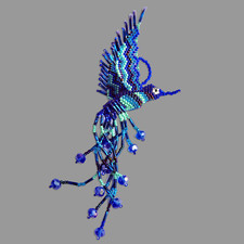50 adornos de colibrí con cuentas a granel hechos a mano Guatemala semilla cuentas espejo decoración