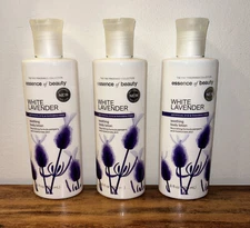 3 Essence of Beauty WHITE LAVENDER Body Lotion Soothing Moisturize 8 oz/238mL
