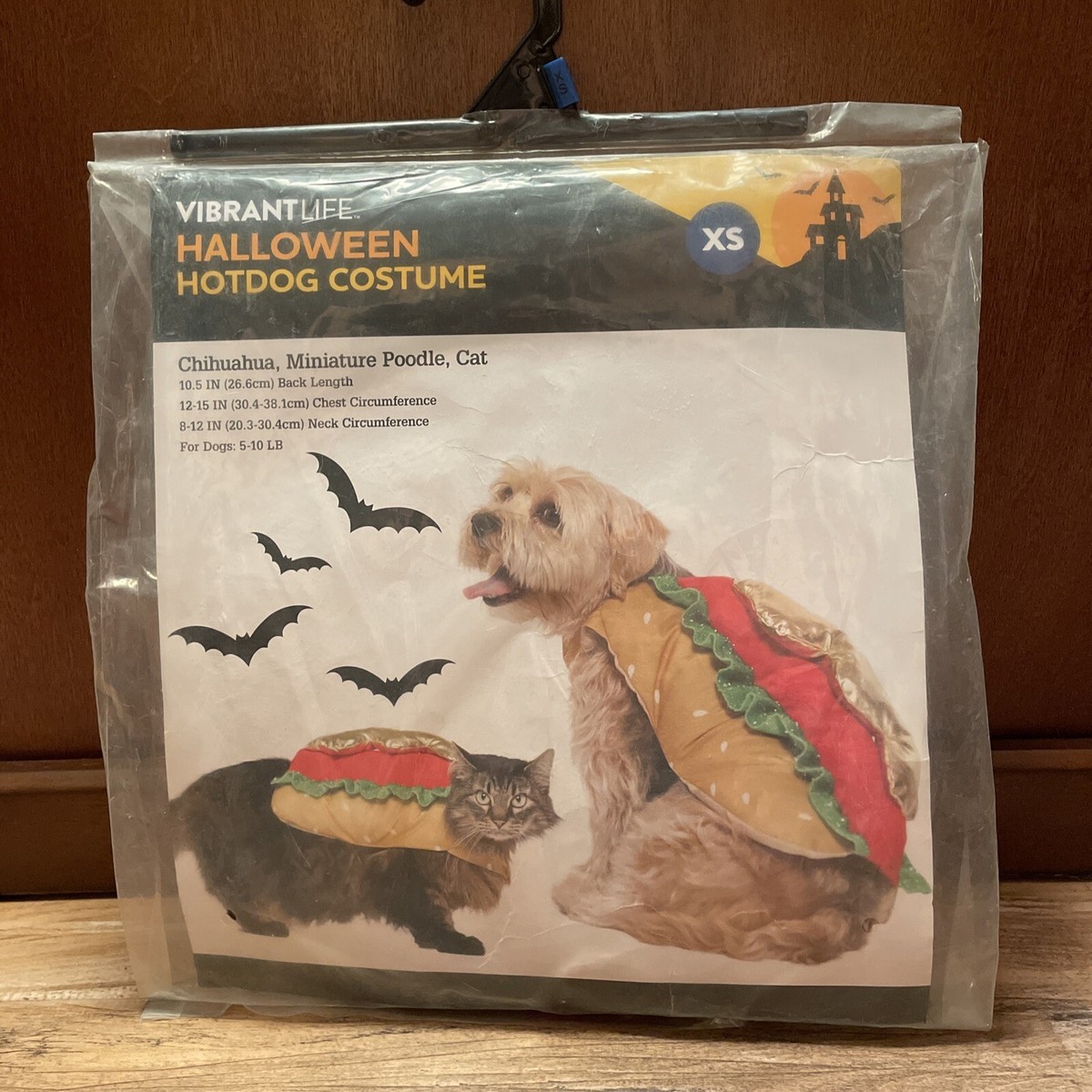 Halloween Hotdog Dog/Cat Halloween Costume Hotdog Size Small