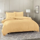 Duvet Cover Set Soft Brushed Comforter Cover W/Pillow Sham, Camel - King