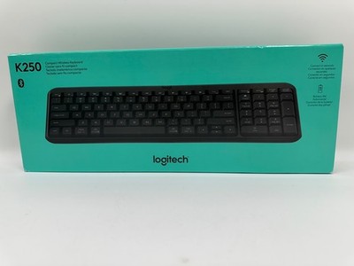 Logitech K250 Bluetooth Wireless Keyboard with Numpad, Spill-Resistant, Compact