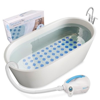 SereneLife Portable Spa Bubble Bath Massager Thermal Spa Waterproof Non-slip