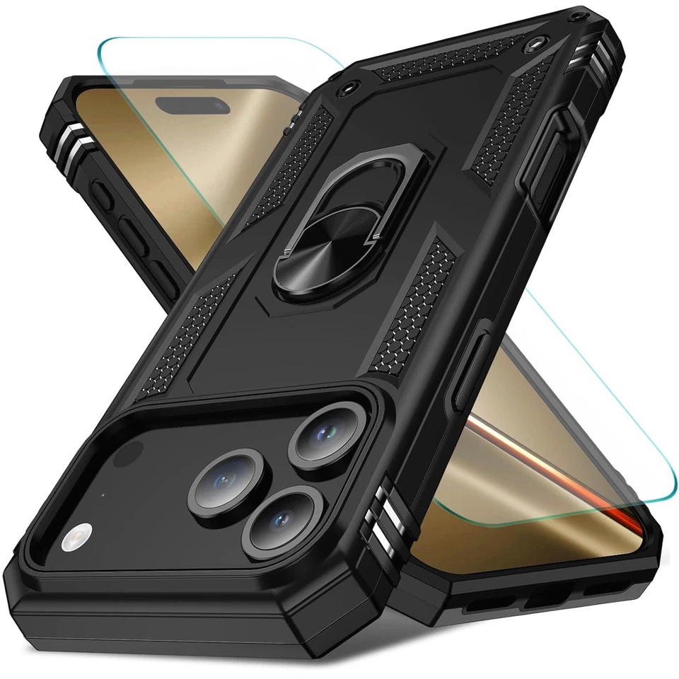 For iPhone 17 Pro Max Case Air 16 Phone Cover Shockproof Rugged +Tempered Glass - Image 2 of 4