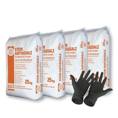 Stein Auftausalz 100kg Streumittel Streusalz KLM Schnee Winter Eis Frost Premium