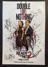Samara Weaving Kathryn Newton signed photo Ready Or Not 2: Here I Come Directors
