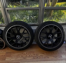 Mercedes Amg Rims 18x8 - Set Of 4 Plus 2 Tires - Used 1 Month - Half Off Msrp