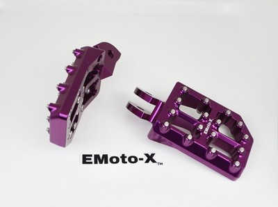 EMoto-X Purple Foot Pegs For Eride Pro Mini R CNC Aluminum Upgrade Pegs