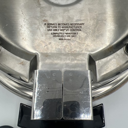 Liquid Core 12" Padella Elettrica 304/316Ti Titanio Inox Nucleo Olio - Foto 5 di 9