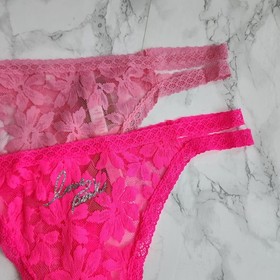 Victorias Secret PINK Lot of 10 size M Lace thong Panties Underwear & V String