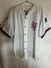 90s STARTER New York Mets Baseball Shirt L Vintage Oversized