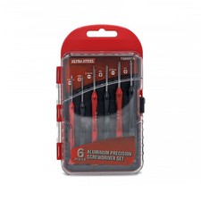 ULTRA STEEL 6PC Precision Screwdriver Set with Aluminum Handle and Hanging Case