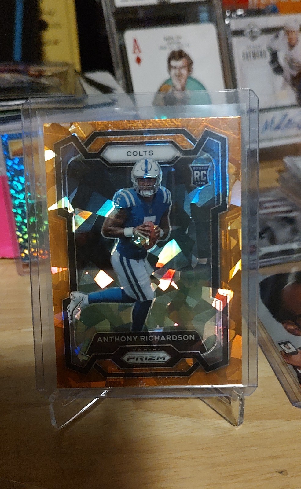 2023 Panini Prizm - Rookies Anthony Richardson #343 Orange Ice Prizm (RC)