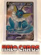 PACK FRESH Pokémon TCG Vaporeon V Evolving Skies 172/203 Holo Ultra Rare W4