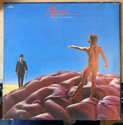 RUSH * HEMISPHERES * VINYL LP + G/F SLEEVE (1978) MERCURY  9100 059 PLAYS GREAT