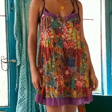 Urban Outfitters Fairy Mermaid Coconut Coastal Cowgirl Hanna Celia Tiered Dress