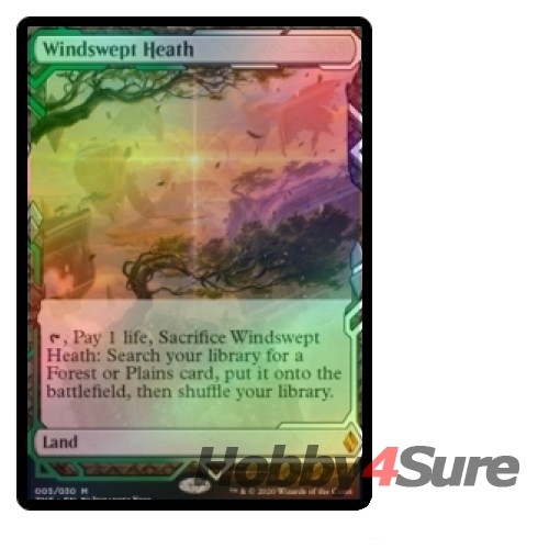 Foil Windswept Heath M/NM Magic: The Gathering MTG Zendikar Rising Expeditions - Picture 1 of 1