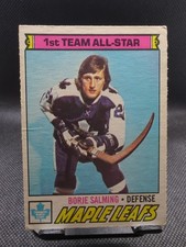 1977/78 OPC O-Pee-Chee #140 Borje Salming 1st Team All Star Maple Leafs