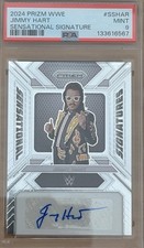 2024 Panini Prizm WWE Jimmy Hart Sensational Signature Auto PSA 9 Mint