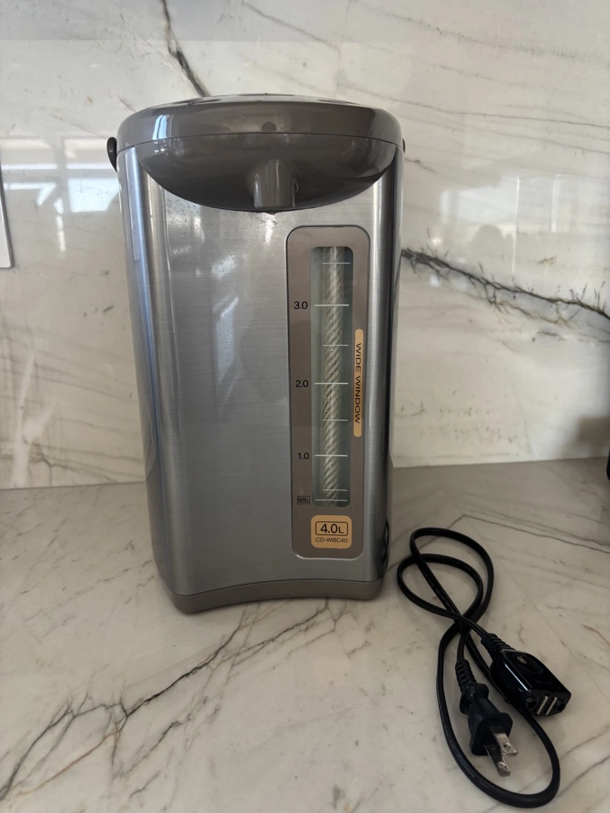 USED: Zojirushi Micom Water Boiler and Warmer (135 Oz. / 4L, Silver)
