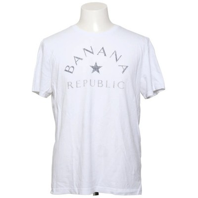 Banana Republic, T-shirt, Größe: L, Weiß, Print, Herren #EAE