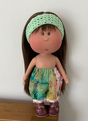 NEU - HOCHWERTIGE SHORTS/LEDERSCHUHE UND HAARBAND PASSEND FÜR D ONIL MIA PUPPE 30 CM