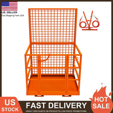 43"x45" Forklift Safety Cage ,1800Lbs Capacity Forklift Man Basket Work Platform