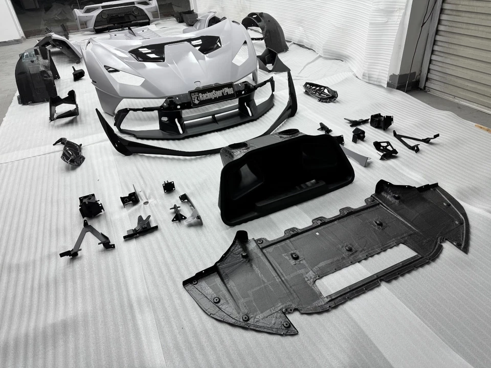 Kit de carrocería STO parachoques delantero trasero guardabarros capó alerón para Lamborghini Huracan Foto 2 de 4